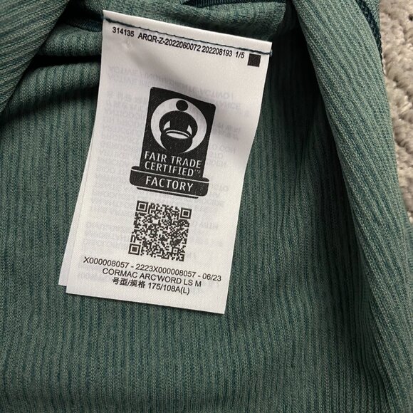 Arc'teryx Cormac Shirt Men's Large Green Performance Long Sleeve Crew Neck - Picture 5 of 8